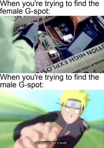 Up the butt