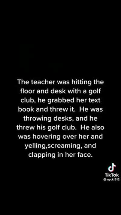 Racist ex-Marine teacher flips out on 17 year old student