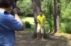 You can see the paintball but you really need to hear it. Turn on the sound boys!