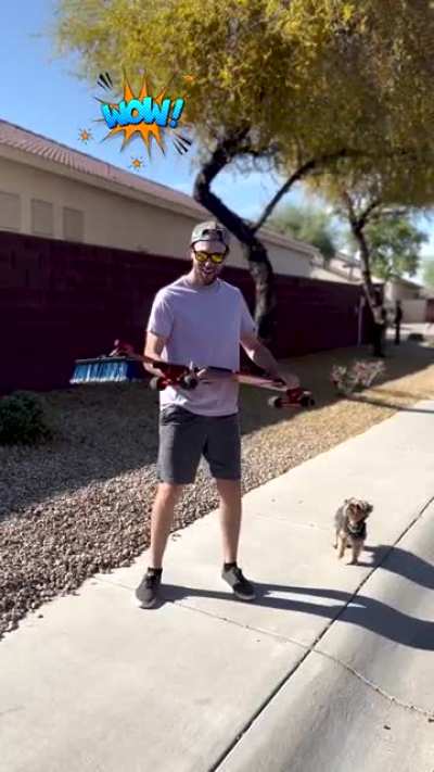Tired of rocks ruining your favorite skate spot? Don't want to kick and sweep rocks all day? NO MORE! Introducing the Kick Push Broom the world's first kick-powered push broom! Quickly and easily attaches to your favorite deck so you can ride with confide