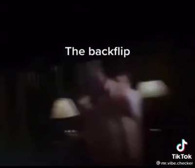 Bro did a backflip 😭😂