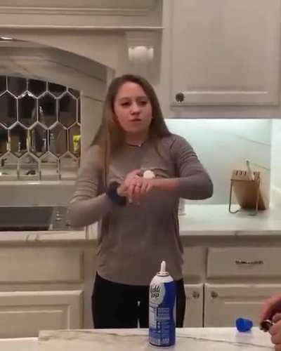 to eat some nice whipped cream
