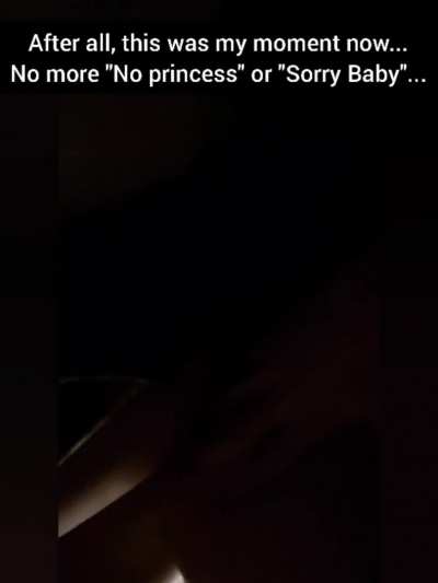 Daughter is fed up and takes her dad at night