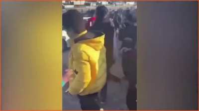 Muslim crowd brutally attack a girl while calling her a 'whore' because she reportedly wanted to watch a motorcycle racing in a neighbourhood in Sulaimani in Kurdistan Region of Iraq