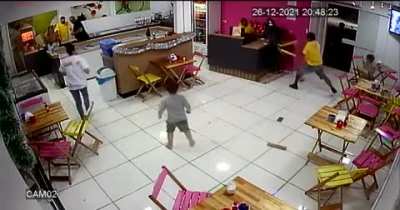 steel chair attack
