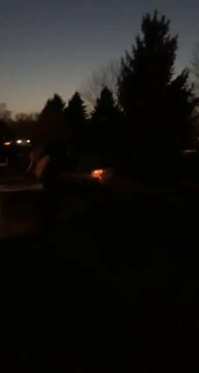 My friends got a bit carried away with firewoks