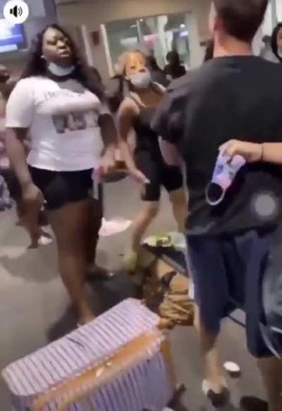 Man Tries to Shield Girlfriend from Punches/Kicks
