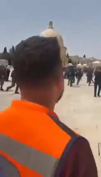 Exactly 12 hours since the ceasefire, Israeli troops have just stormed into the Al Aqsa Mosque and fired tear gas at a group of Palestinian youths.