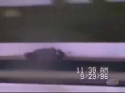 Motorcycle drag racer run over by competitor after mechanical failure. 1st clip is the raw footage of the accident from 1996, and the 2nd is a more detailed version of the footage as seen on 