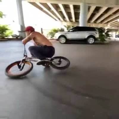Some bmx spinny shit.