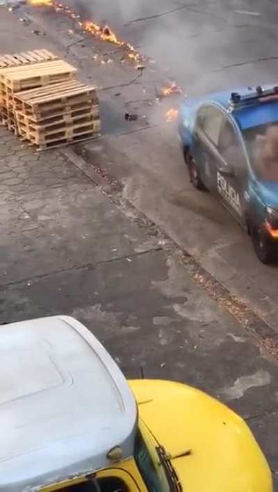Police on fire