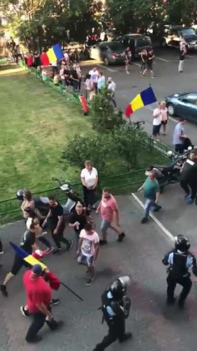 Police vs Protester