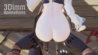Eula on table (3dim<wbr>manim<wbr>ation<wbr>s )[genshin impact]