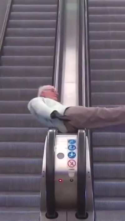 Grandpa having the time of his life