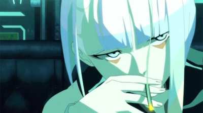 Lucy smoking