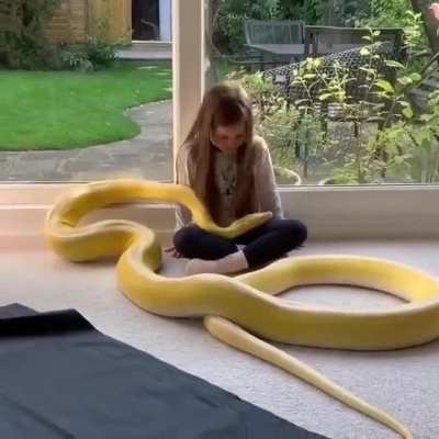 Girl & Her Snake
