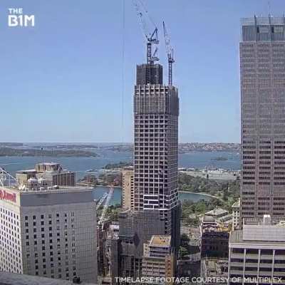 Expanding a 1976 building by trusting 66% of its structure