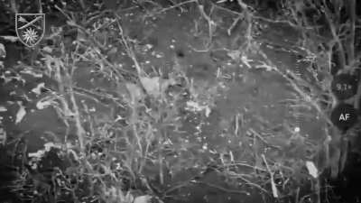 One surrounded Ukrainian soldier of the 66th Special Rifle Brigade took out 3 Russian soldiers and singl<wbr>e-han<wbr>dedly repelled the enemy assault. Lyman direction, December 2024.