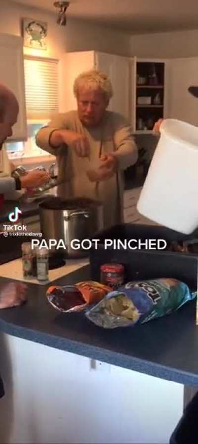 Lovely cooking dear father.