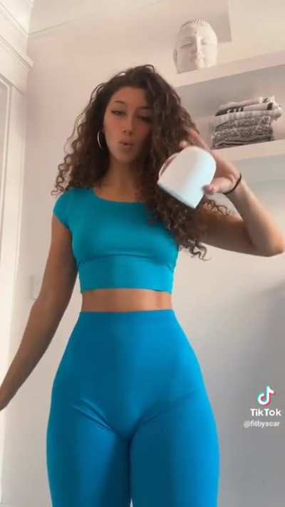 Her waist bone