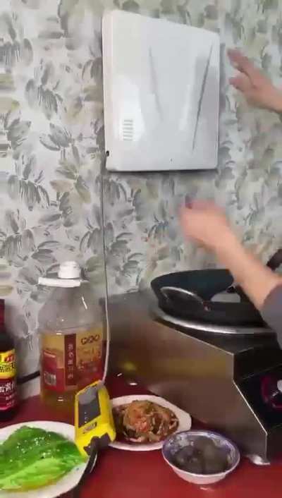 Kitchen Exhaust Fan on Beast Mode.