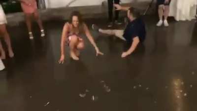 Jumping an invisible rope...