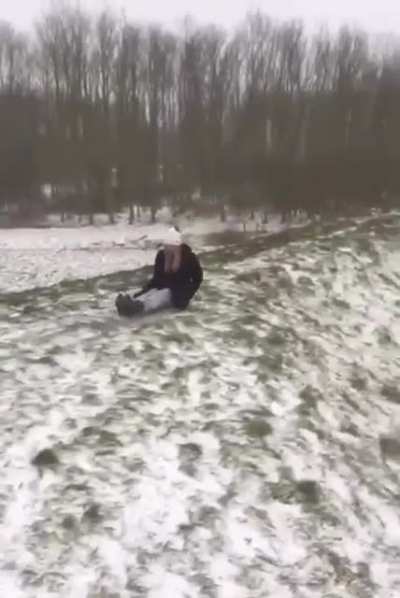 HMC as I go sledding