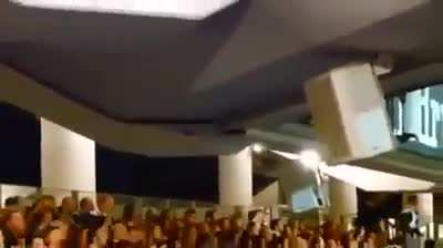 Stadium near collapse! Every civil engineer's nightmare.