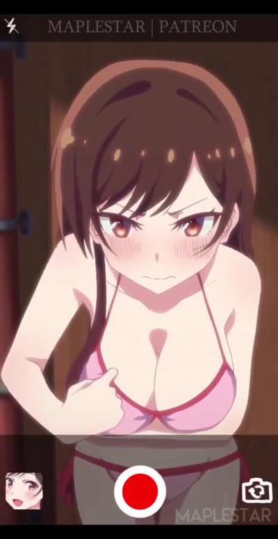 Mizuhara giving peek in public