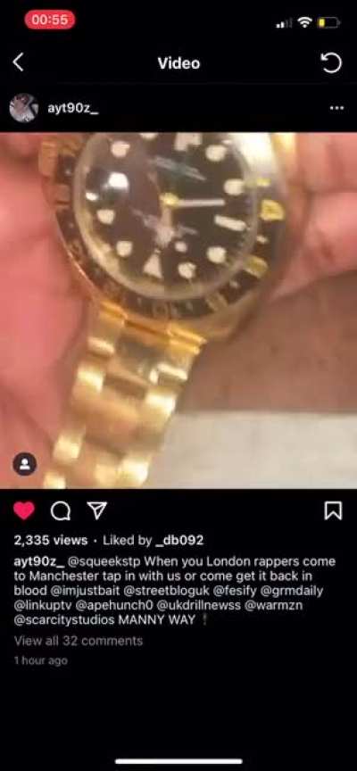 Squeeks got G checked and his watch took by Manny Boys
