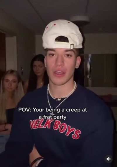 POV: you’re being a creep at a frat party