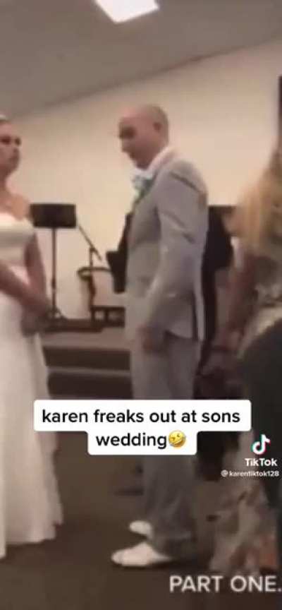 Karen makes sons wedding about her.