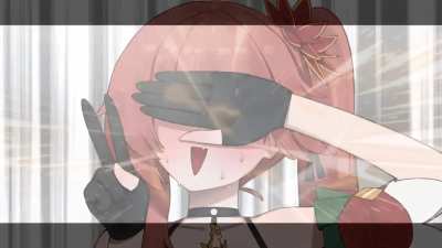 Stelle using her secret technique 