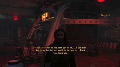 Veronica only recognized the dress after I shot her dome 5 times