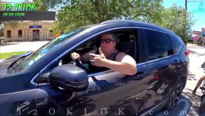 Driver runs over motorcycle, justified or not?