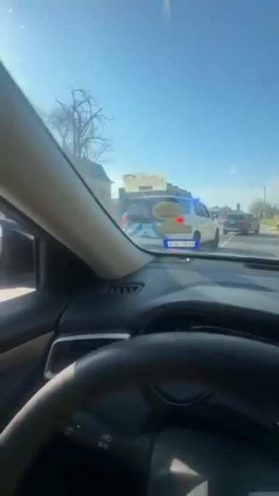Cousin in STL trying to capture a high speed chase for some Likes. Ends up becoming a viral moment himself