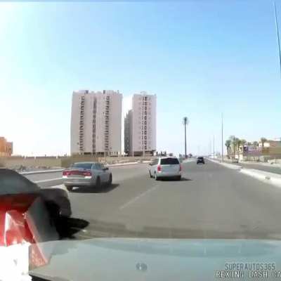 He just turn left