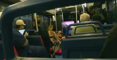 2 Lesbians have oral sex on a bus and record them!