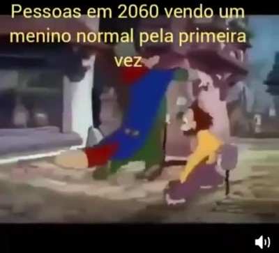 um menino de pau?