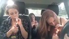 Girls smoke meth in school parking lot.