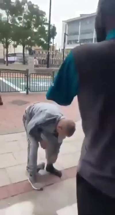 one hand