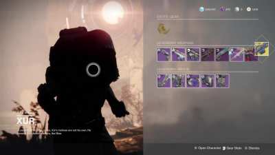 Xur has had enough