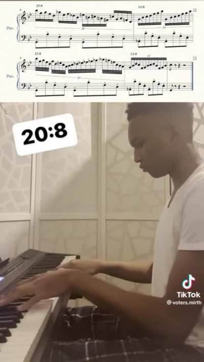 Amazing polyrhthms on piano
