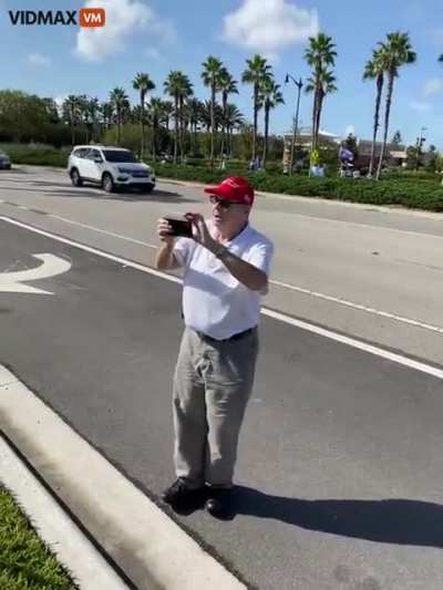 Biden supporter punches elderly man in alleged self defense.