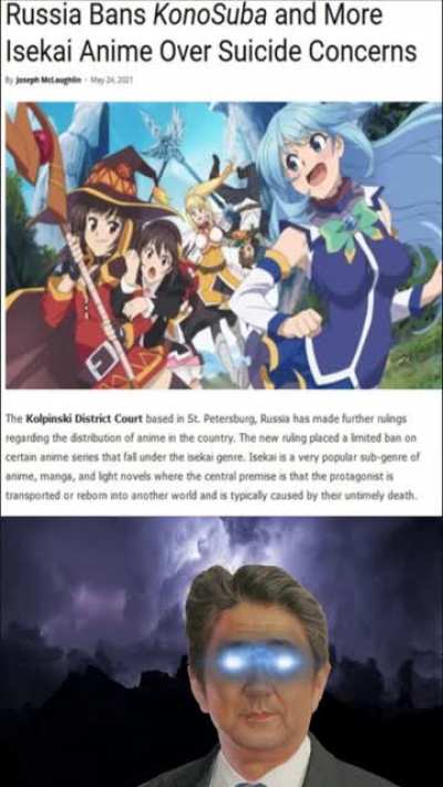 Low Tier Abe using cultural soft power to inflict debuffs on another country's population count