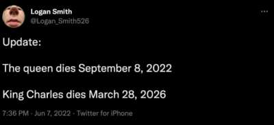 A prediction of the future, if you will