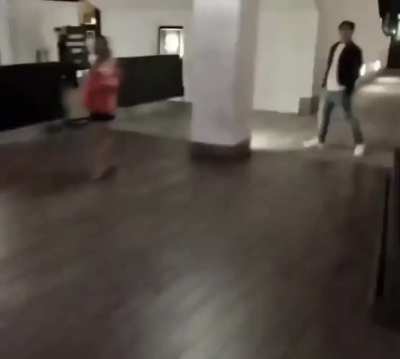 Assaulting random bystanders.