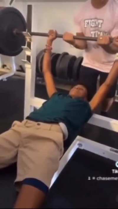 Proving he can bench