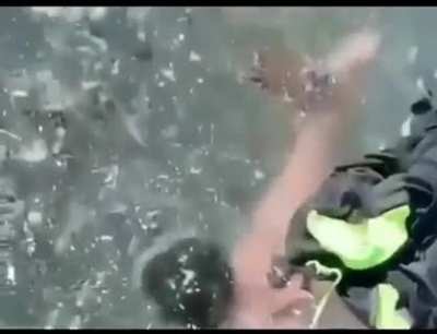 Imagine being one step away from drowning