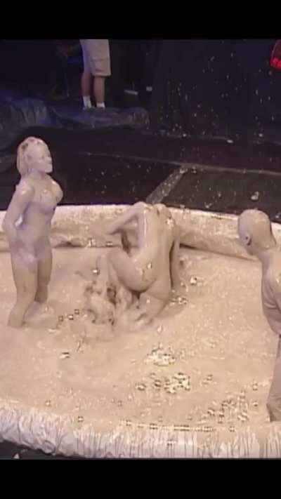 Stacy mud wrestling Trish 8-19-02 (Part 2) IG